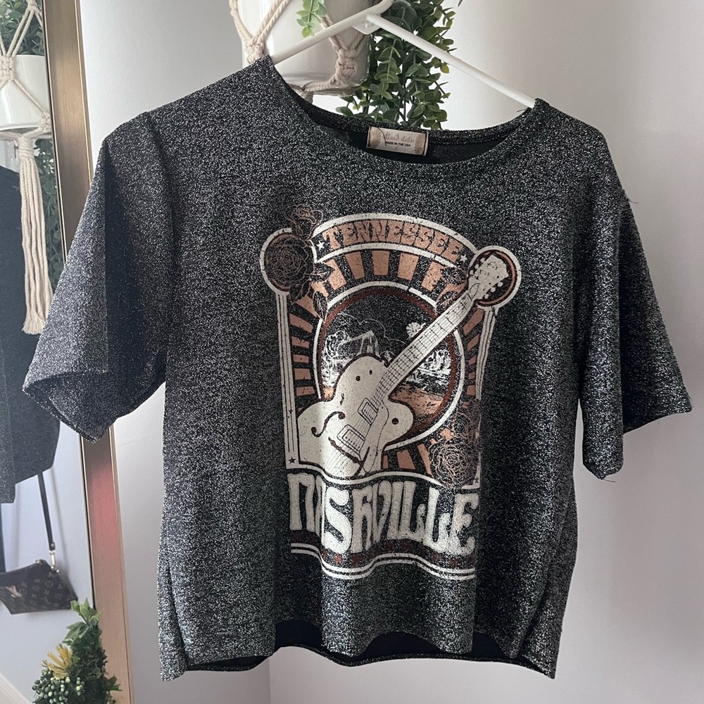 Altard State cropped sparkly Nashville Shirt